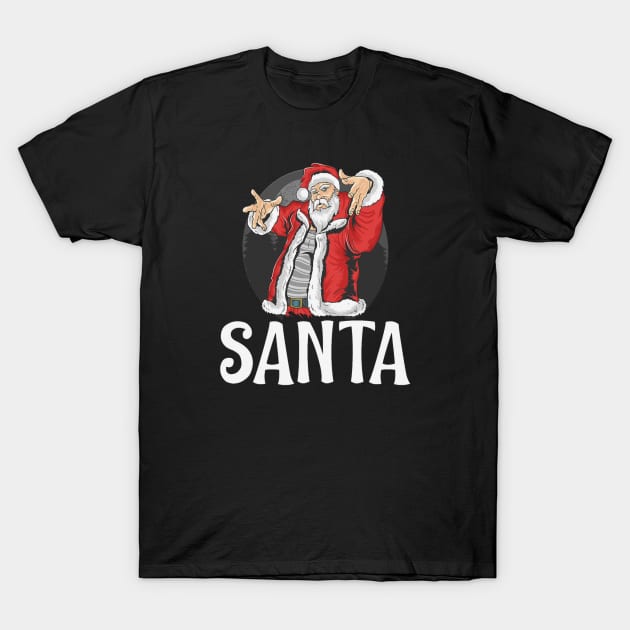 Funny Christmas Santa Claus Shirt, Cool Santa  Shirt, Santa Shirt, Holiday Shirt, Shirt For Christmas, Christmas Gift T-Shirt by Linna-Rose